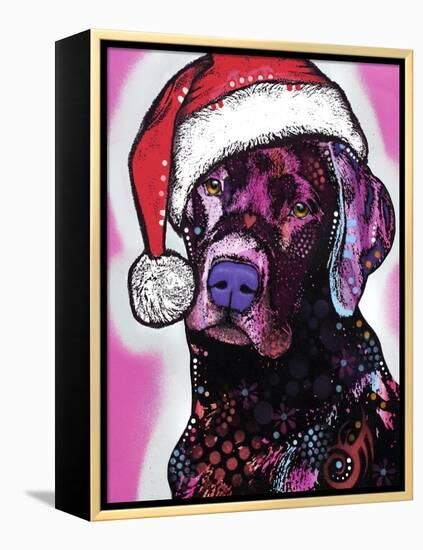 Black Lab Christmas-Dean Russo-Framed Premier Image Canvas