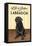 Black Lab - Life is Better-Lantern Press-Framed Stretched Canvas