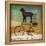 Black Lab on Bike Christmas-Ryan Fowler-Framed Stretched Canvas