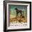 Black Lab on Bike Christmas-Ryan Fowler-Framed Art Print