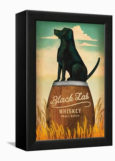 Black Lab Whiskey-Ryan Fowler-Framed Stretched Canvas