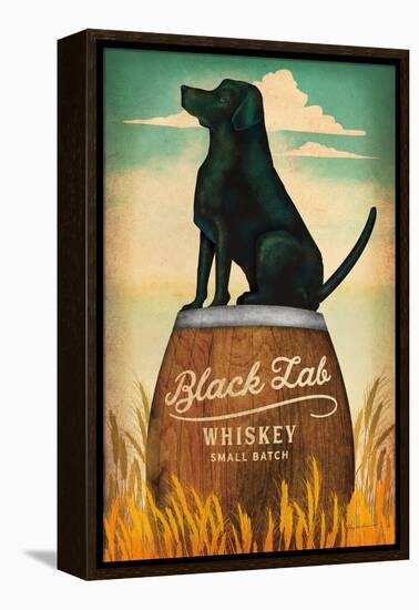 Black Lab Whiskey-Ryan Fowler-Framed Stretched Canvas