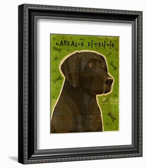 Black Lab-John Golden-Framed Giclee Print