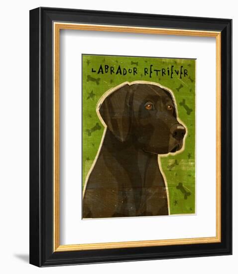 Black Lab-John Golden-Framed Giclee Print