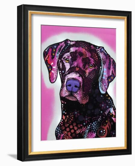 Black Lab-Dean Russo-Framed Giclee Print