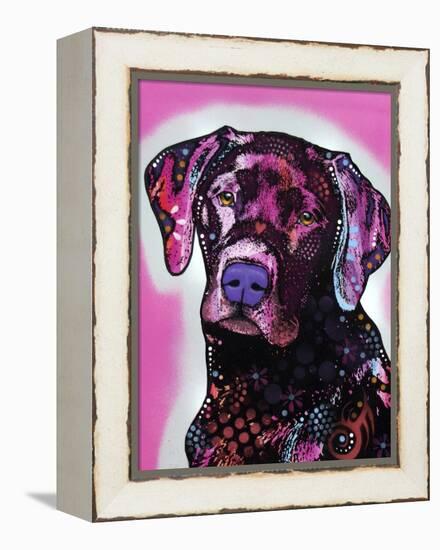 Black Lab-Dean Russo-Framed Premier Image Canvas