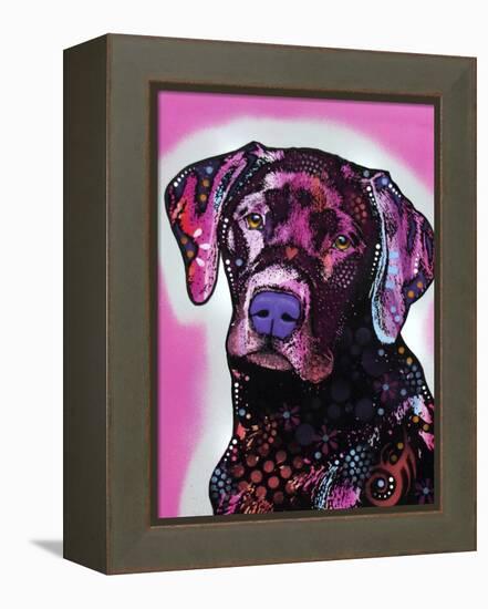 Black Lab-Dean Russo-Framed Premier Image Canvas