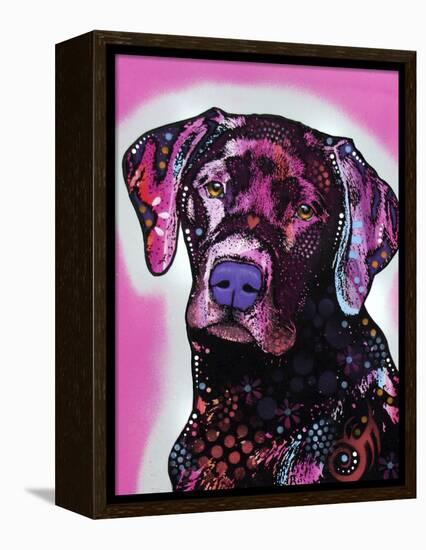 Black Lab-Dean Russo-Framed Premier Image Canvas