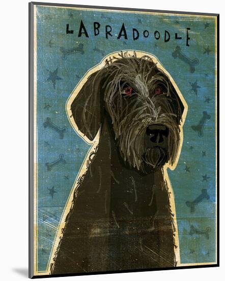 Black Labradoodle-John Golden-Mounted Giclee Print