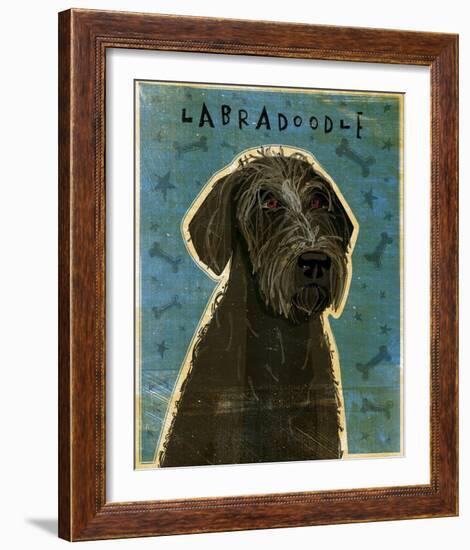 Black Labradoodle-John Golden-Framed Giclee Print