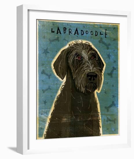 Black Labradoodle-John Golden-Framed Giclee Print