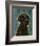 Black Labradoodle-John W^ Golden-Framed Art Print