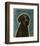 Black Labradoodle-John W^ Golden-Framed Art Print