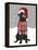 Black Labrador, Christmas Sweater 1-Fab Funky-Framed Stretched Canvas