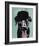 Black Labrador in Bowler Hat-Fab Funky-Framed Art Print