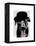 Black Labrador in Bowler Hat-Fab Funky-Framed Stretched Canvas