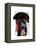 Black Labrador Pirate-Fab Funky-Framed Stretched Canvas