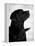 Black Labrador Retriever Looking Up-Adriano Bacchella-Framed Premier Image Canvas