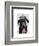 Black Labrador with Tiara-Fab Funky-Framed Art Print