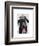 Black Labrador with Tiara-Fab Funky-Framed Art Print