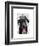 Black Labrador with Tiara-Fab Funky-Framed Art Print