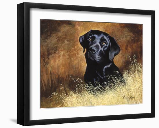 Black Labrador-Richard Britton-Framed Premium Giclee Print