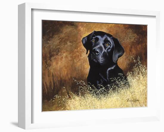 Black Labrador-Richard Britton-Framed Premium Giclee Print