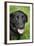 Black Labrador.-Savanah Stewart-Framed Photographic Print