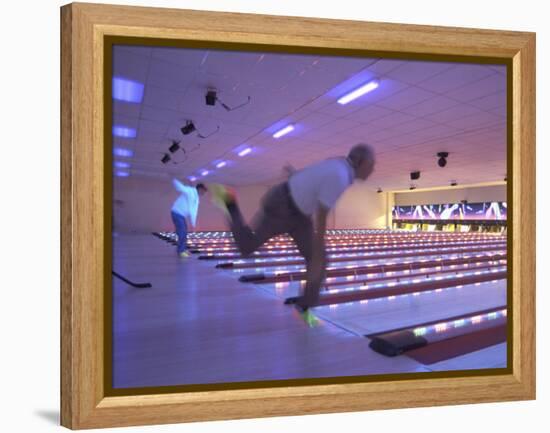 Black Light Bowling-null-Framed Premier Image Canvas