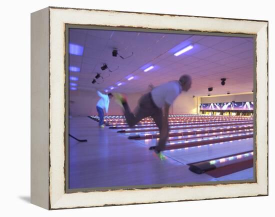 Black Light Bowling-null-Framed Premier Image Canvas