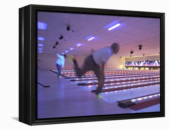 Black Light Bowling-null-Framed Premier Image Canvas