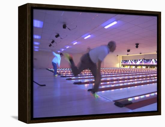 Black Light Bowling-null-Framed Premier Image Canvas