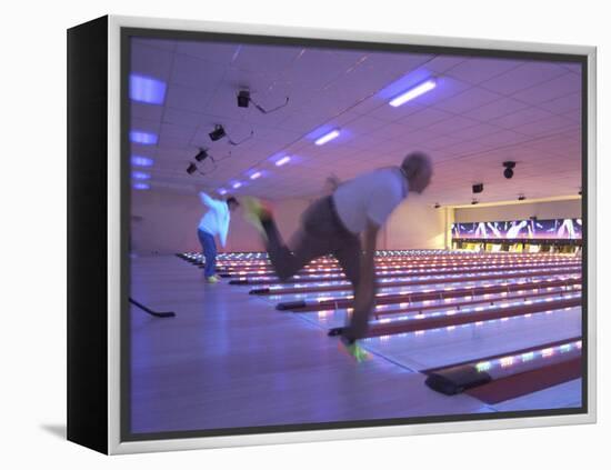 Black Light Bowling-null-Framed Premier Image Canvas