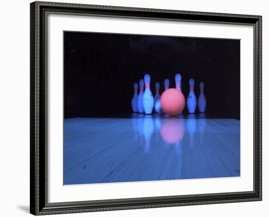 Black Light Bowling-null-Framed Photographic Print