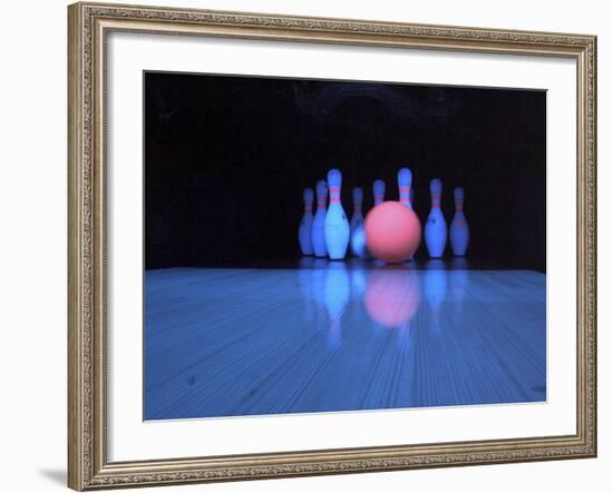 Black Light Bowling-null-Framed Photographic Print