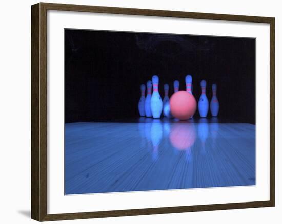 Black Light Bowling-null-Framed Photographic Print