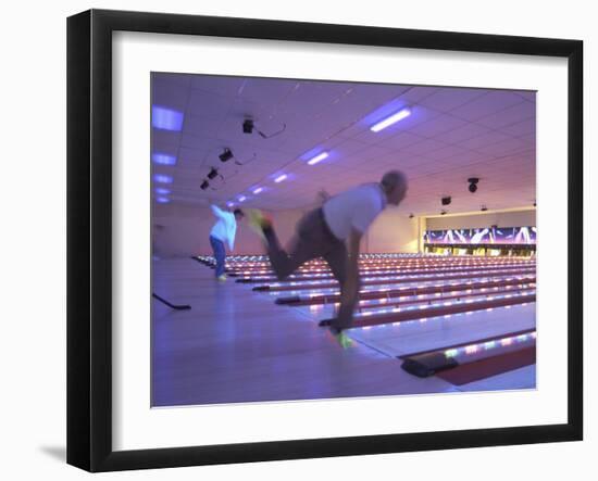 Black Light Bowling-null-Framed Photographic Print