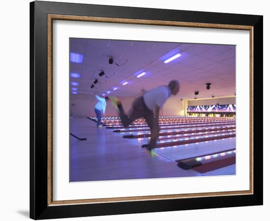 Black Light Bowling-null-Framed Photographic Print