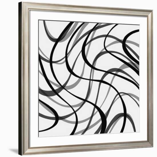 Black Lines, c.2006-Ernesto Riga-Framed Serigraph