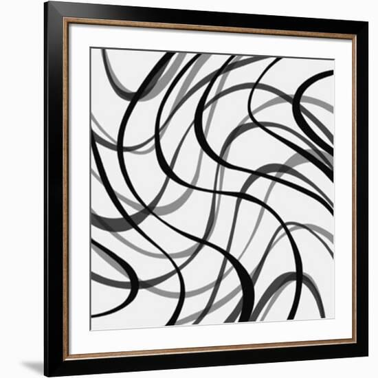 Black Lines, c.2006-Ernesto Riga-Framed Serigraph