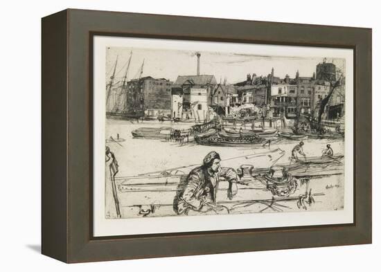 Black Lion Wharf, 1859-James Abbott McNeill Whistler-Framed Premier Image Canvas