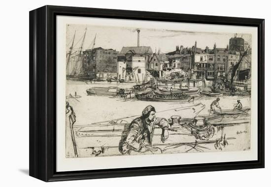 Black Lion Wharf, 1859-James Abbott McNeill Whistler-Framed Premier Image Canvas