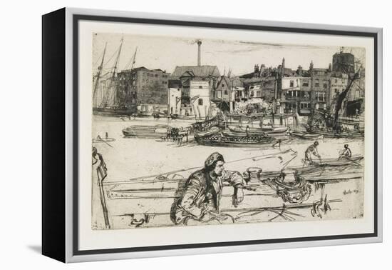 Black Lion Wharf, 1859-James Abbott McNeill Whistler-Framed Premier Image Canvas