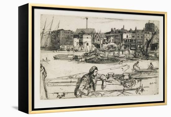 Black Lion Wharf, 1859-James Abbott McNeill Whistler-Framed Premier Image Canvas