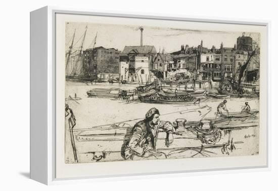 Black Lion Wharf, 1859-James Abbott McNeill Whistler-Framed Premier Image Canvas