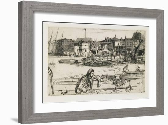 Black Lion Wharf, 1859-James Abbott McNeill Whistler-Framed Giclee Print