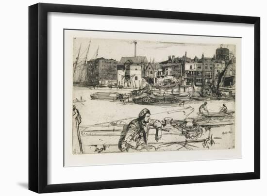 Black Lion Wharf, 1859-James Abbott McNeill Whistler-Framed Giclee Print