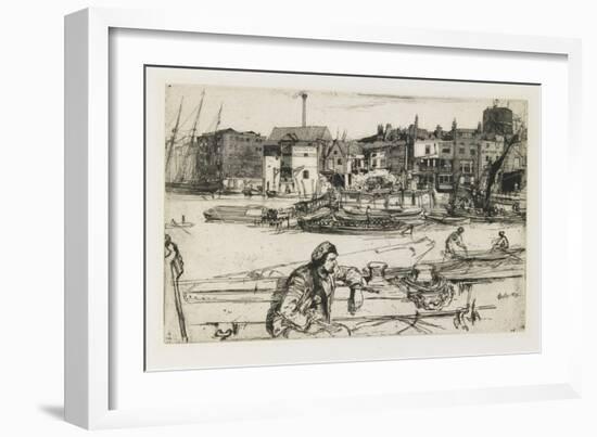 Black Lion Wharf, 1859-James Abbott McNeill Whistler-Framed Giclee Print
