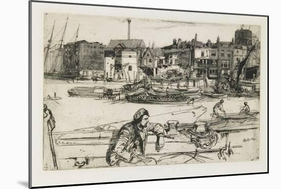 Black Lion Wharf, 1859-James Abbott McNeill Whistler-Mounted Giclee Print