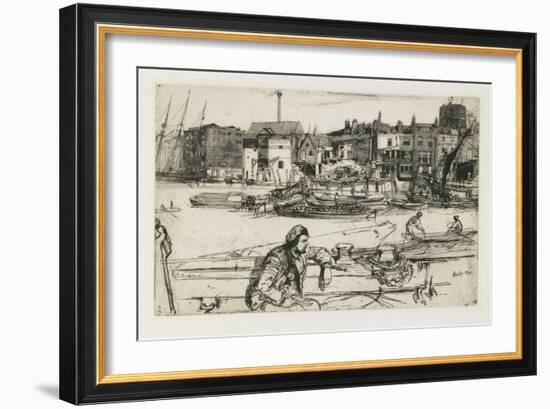 Black Lion Wharf, 1859-James Abbott McNeill Whistler-Framed Giclee Print